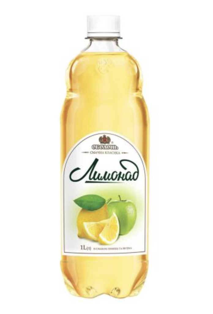 Напій сильногаз. Оболонь Лимонад 1 л ПЕТ